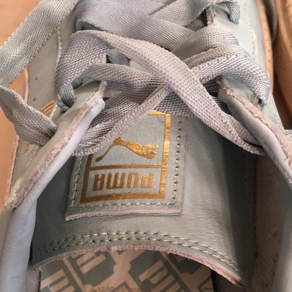 Puma Basket platform blue lace up Sneakers sz.8.5 - Picture 14 of 14